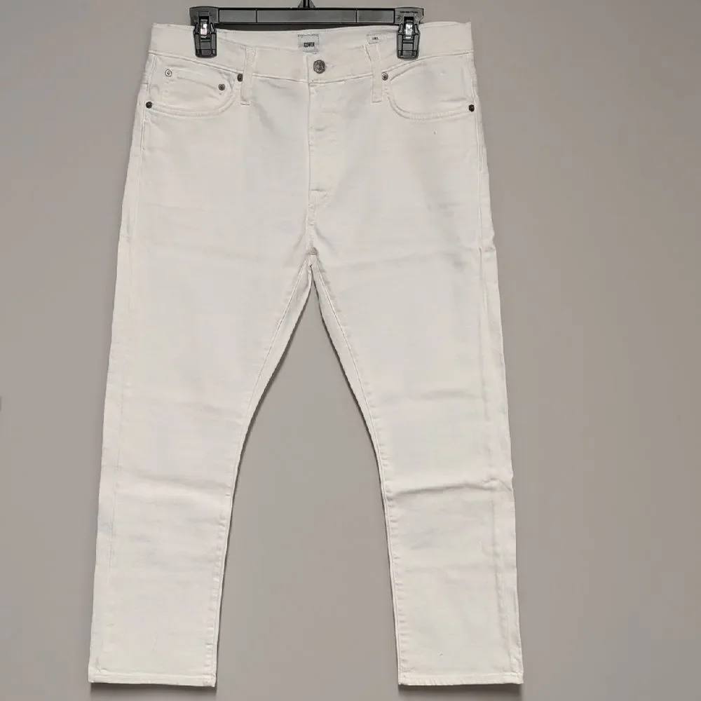 Edwin Women's White Straight Jeans